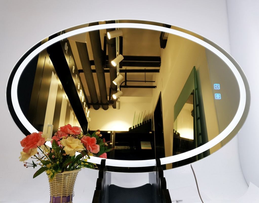 oval shaped LED Mirror