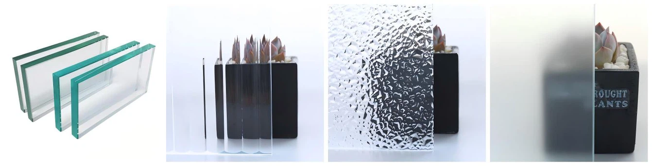 clear vs frosted vs patterned glass clear vs frosted vs patterned glass