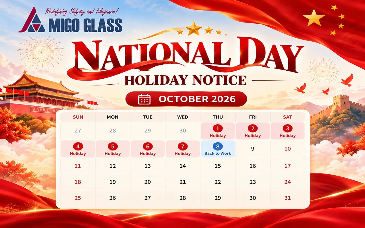 MIGO Glass 2026 National Day Holiday Notice MIGO Glass 2026 National Day Holiday Notice