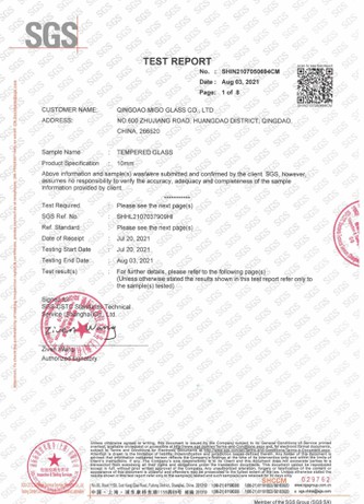 SGS certification SGS certification