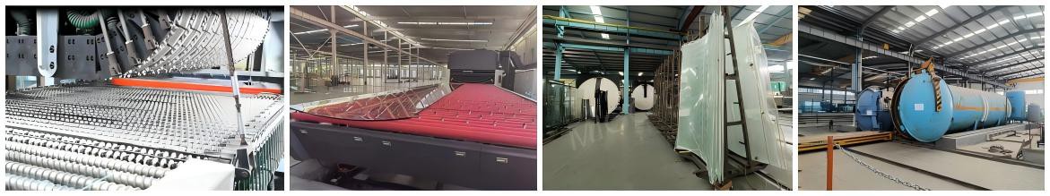 Curved tempered laminated glass processing Curved tempered laminated glass processing